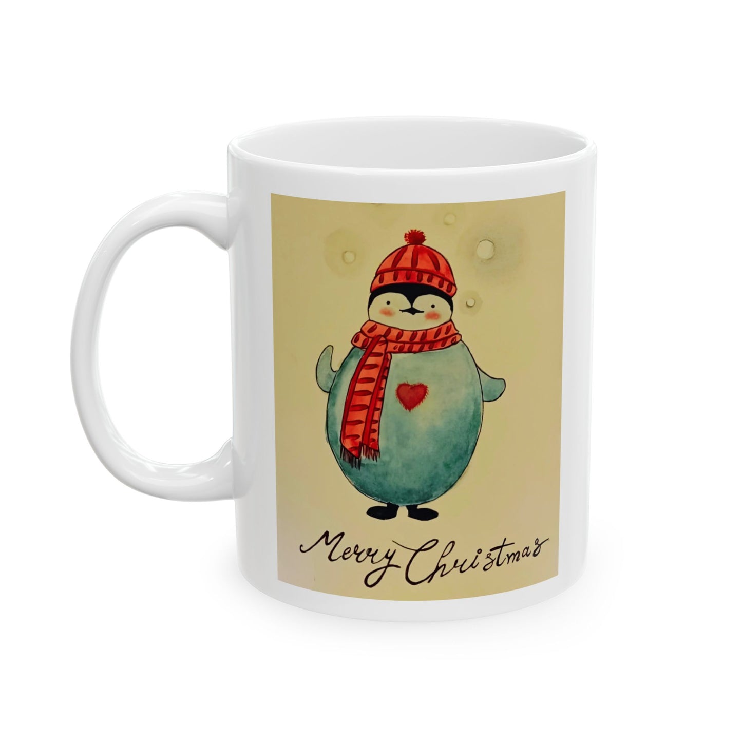 Mug Cute Penguin Merry Christmas 11oz