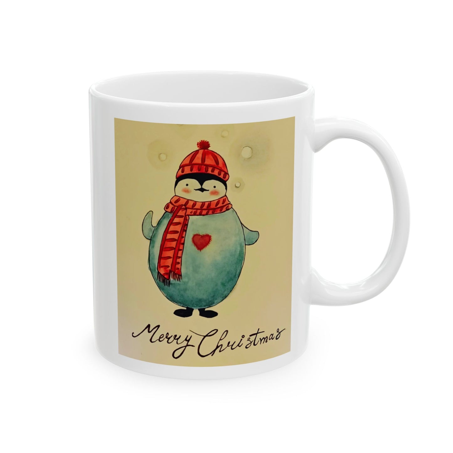 Mug Cute Penguin Merry Christmas 11oz